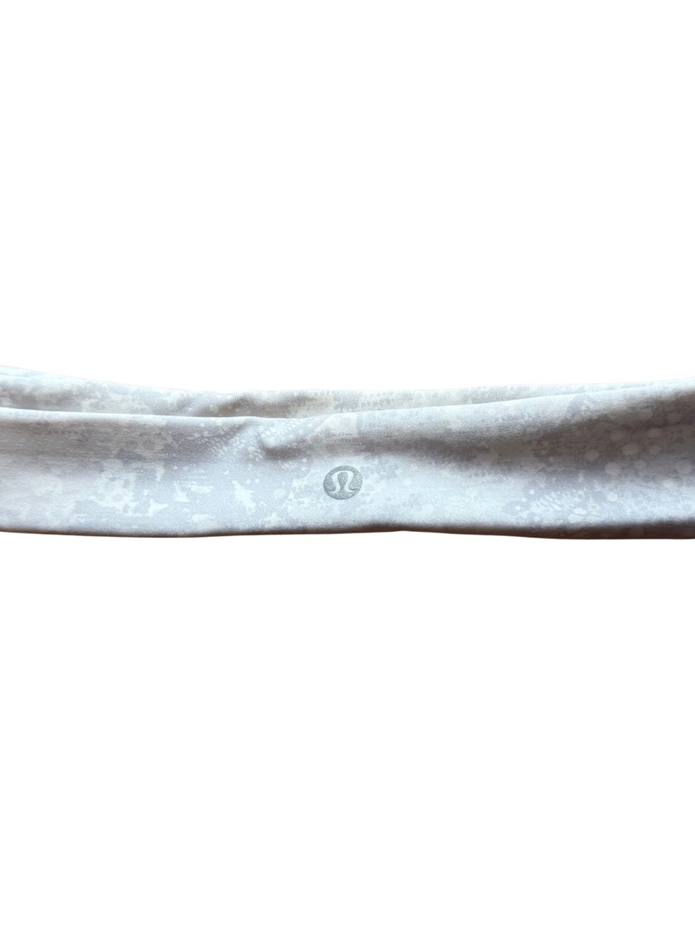 lululemon White Subtle Print Performance Headband